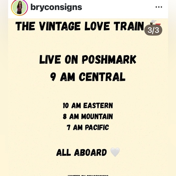 Hop on board for amazing vintage train- 9am CT - 10 sellers /1.5 hr shows - Picture 3 of 4